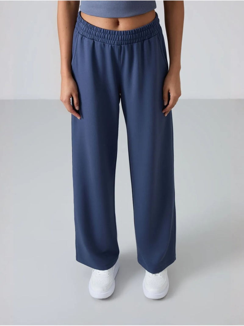 Pantalon de jogging large à enfiler tommy Bleu gris - Kiabi