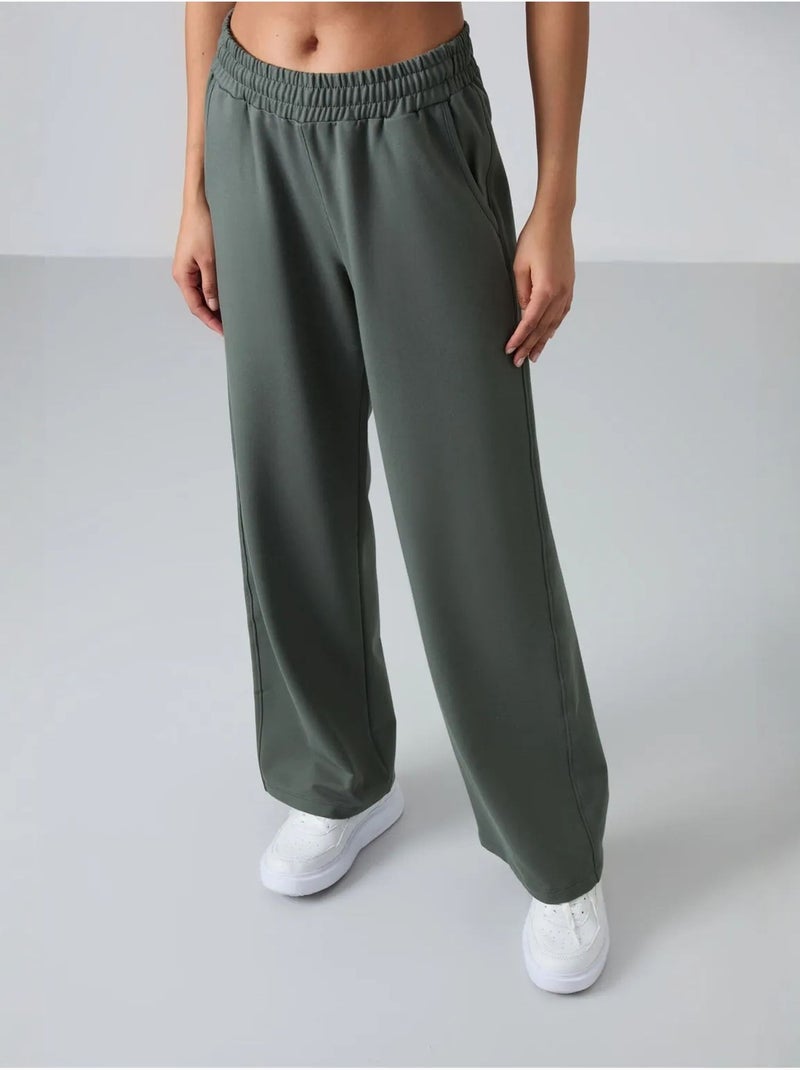 Pantalon de jogging large à enfiler tommy Kaki - Kiabi