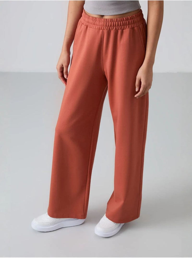 Pantalon de jogging large à enfiler tommy Terracotta - Kiabi