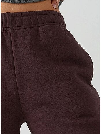 Pantalon de jogging large en mélange de coton hiccup