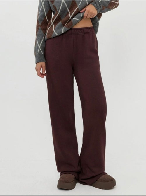 Pantalon de jogging large en mélange de coton hiccup - Kiabi Pantalon de jogging large en mélange de coton hiccup - Kiabi