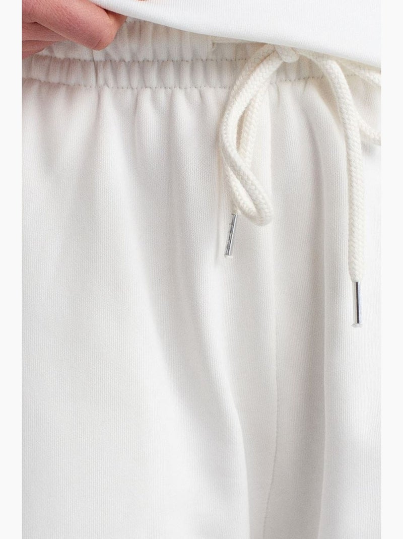 Pantalon de jogging large en molleton dilvin Blanc - Kiabi