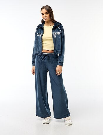 Pantalon de jogging large en velours