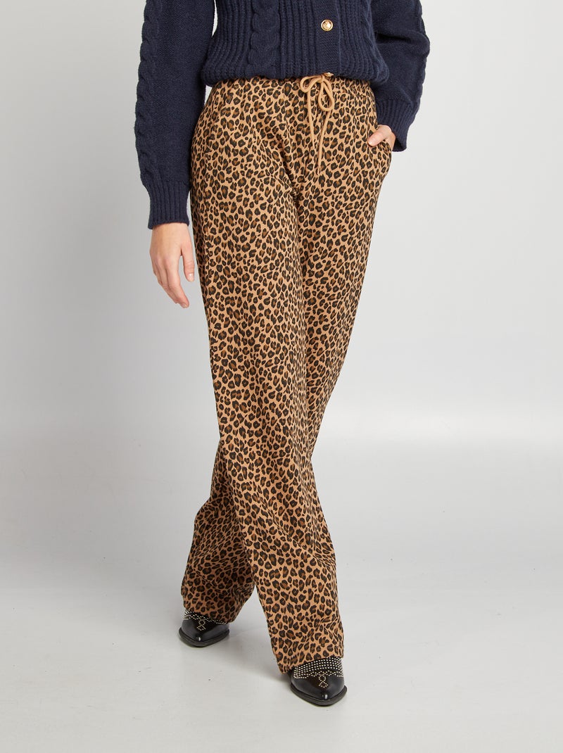 Pantalon de jogging Léopard - Kiabi