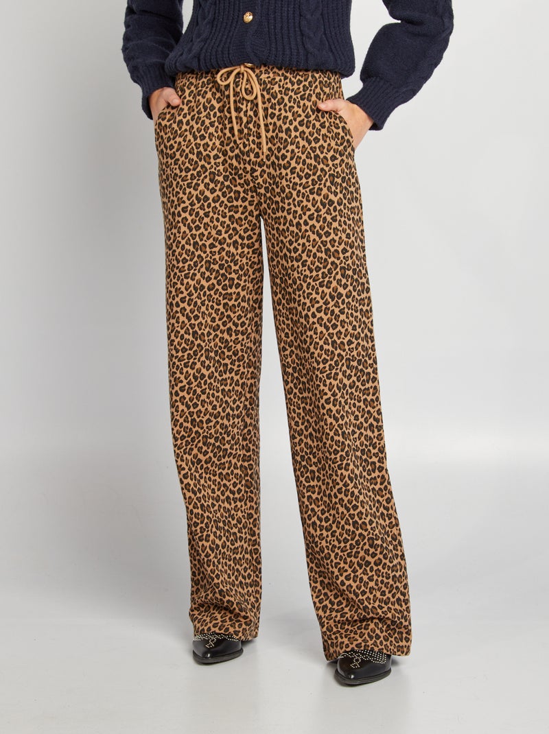 Pantalon de jogging Léopard - Kiabi