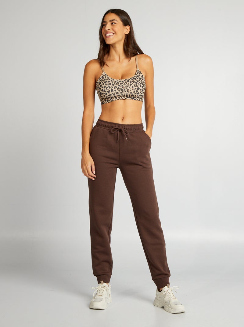 Pantalon de jogging Marron - Kiabi