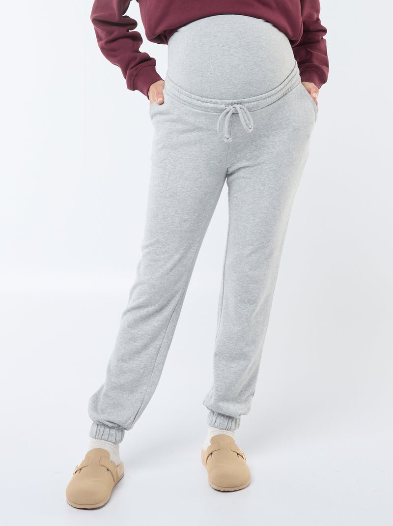 Pantalon de jogging maternité Gris - Kiabi
