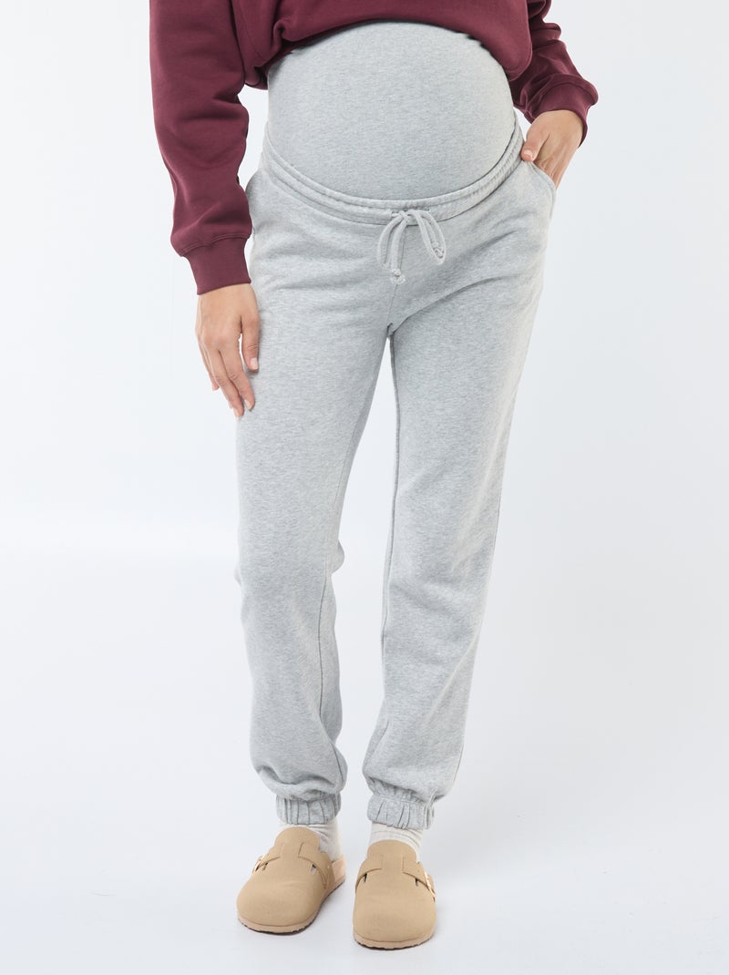 Pantalon de jogging maternité Gris - Kiabi