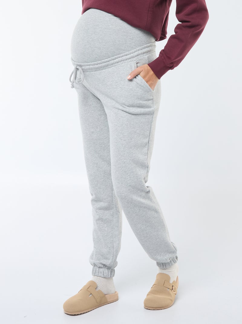Pantalon de jogging maternité Gris - Kiabi