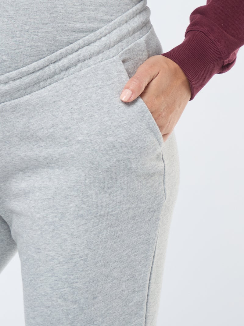 Pantalon de jogging maternité Gris - Kiabi