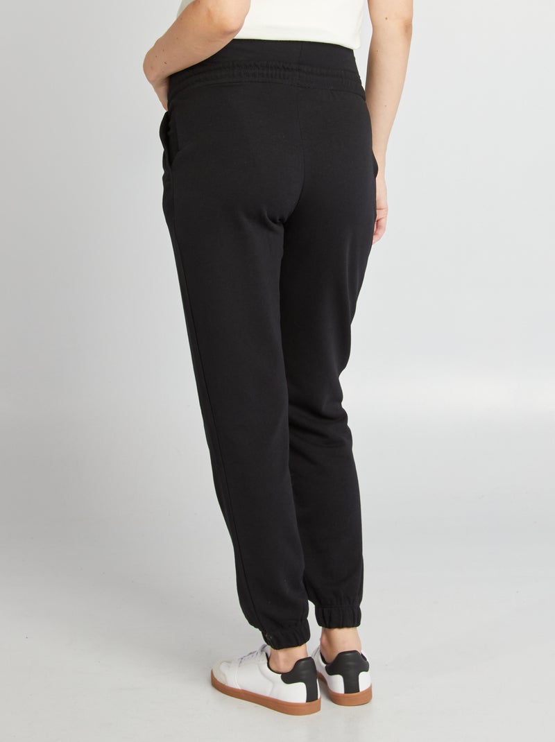 Pantalon de jogging maternité noir - Kiabi
