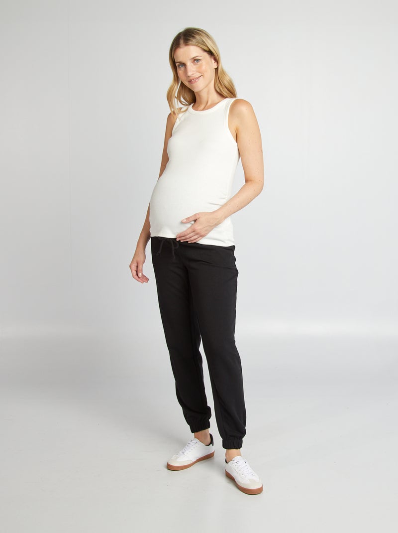 Pantalon de jogging maternité NOIR - Kiabi