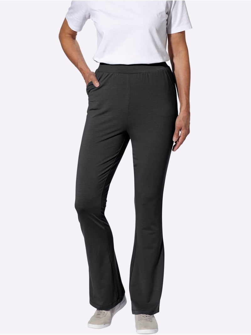 Pantalon de jogging matière facile à entretenir - taille standard - moda vilona Noir - Kiabi