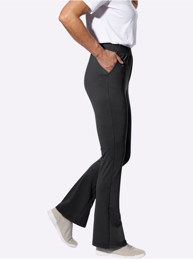 Pantalon de jogging matière facile à entretenir - taille standard - moda vilona Noir - Kiabi