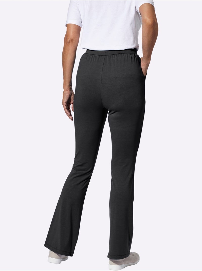 Pantalon de jogging matière facile à entretenir - taille standard - moda vilona Noir - Kiabi