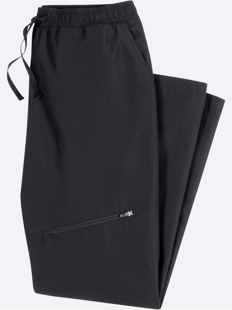 Pantalon de jogging microfibre - taille moyenne - moda vilona Noir - Kiabi