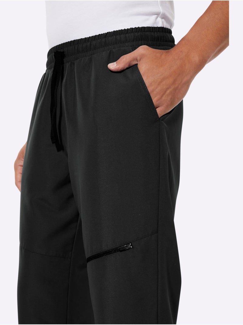 Pantalon de jogging microfibre - taille standard - moda vilona Noir - Kiabi