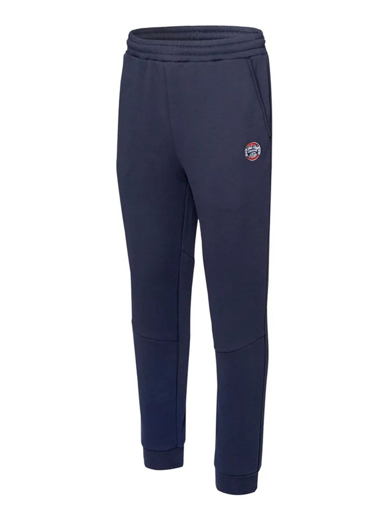 Pantalon de jogging milton - iguana Bleu marine/Orange fluo - Kiabi