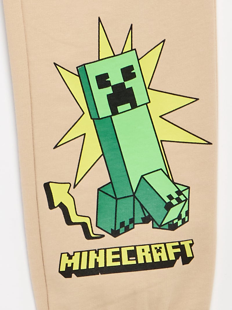 Pantalon de jogging 'Minecraft' Beige - Kiabi