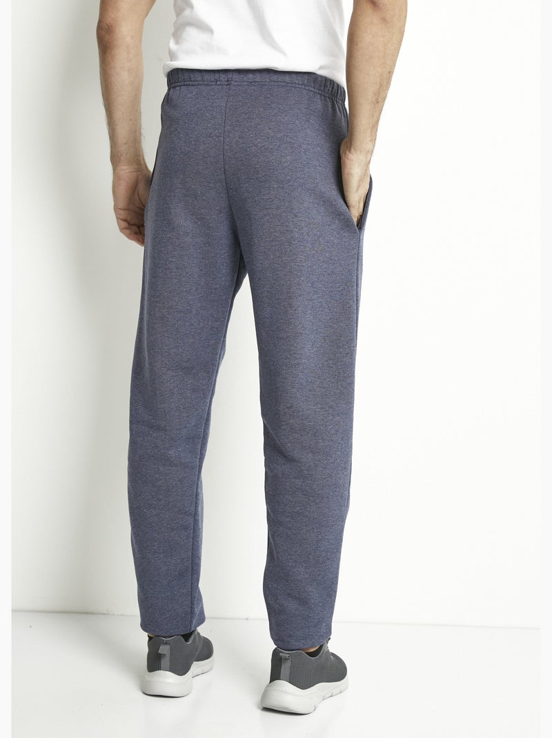 Pantalon de jogging molleton ceinture élastiquée - Afibel Bleu gris - Kiabi