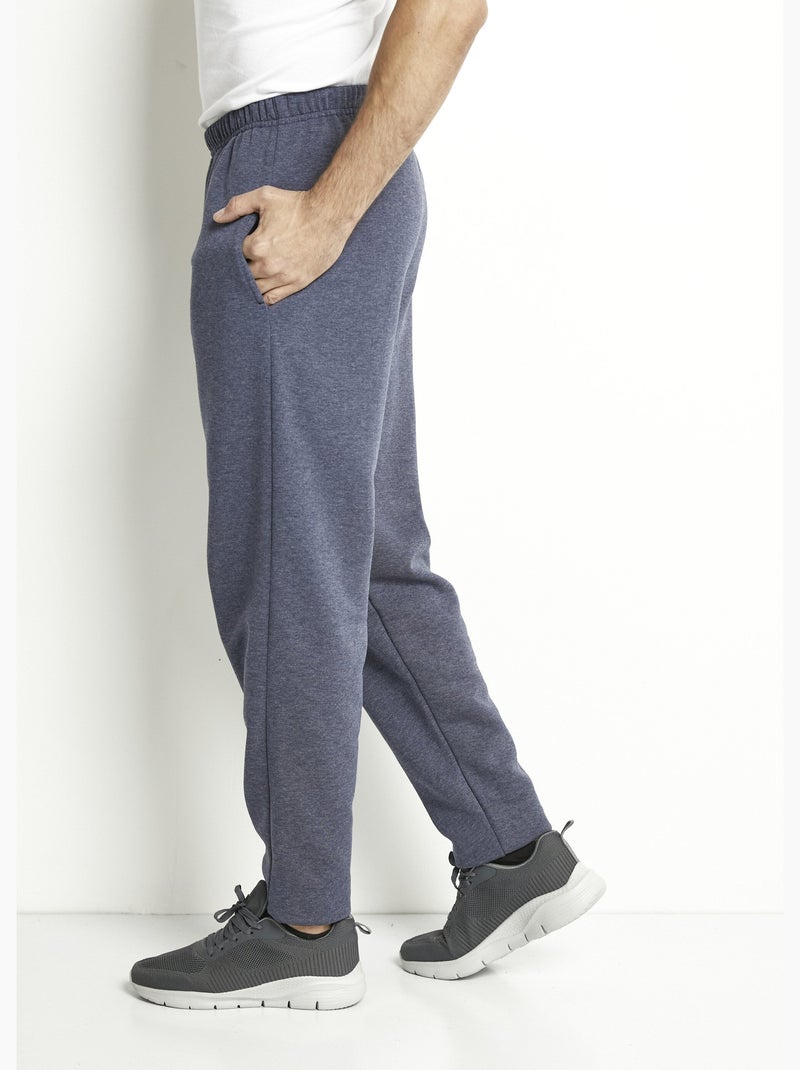 Pantalon de jogging molleton ceinture élastiquée - Afibel Bleu gris - Kiabi