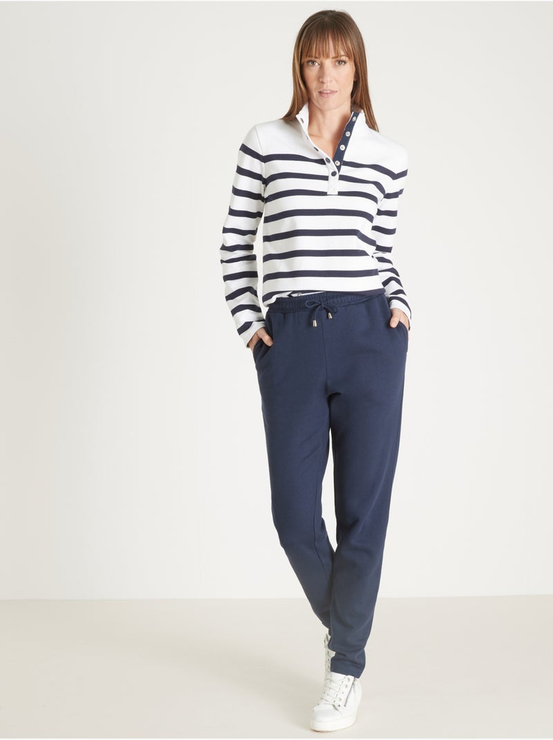 Pantalon de jogging molletonné - DAXON Bleu marine - Kiabi