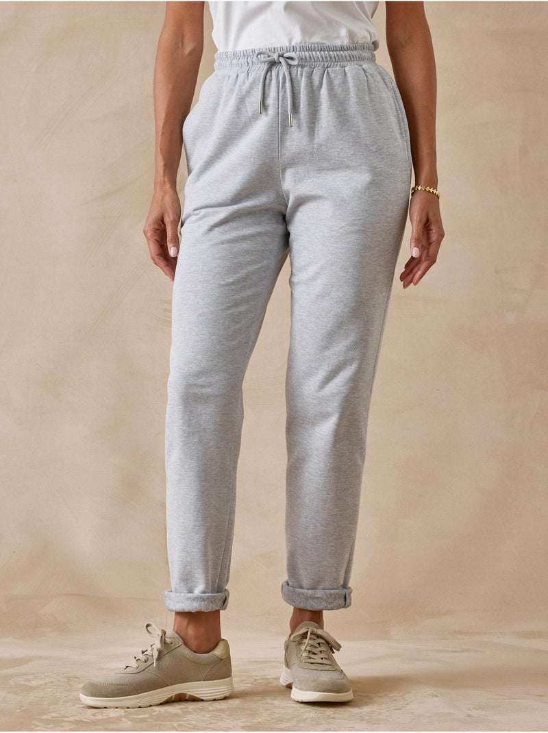 Pantalon de jogging molletonné - DAXON Gris chiné - Kiabi