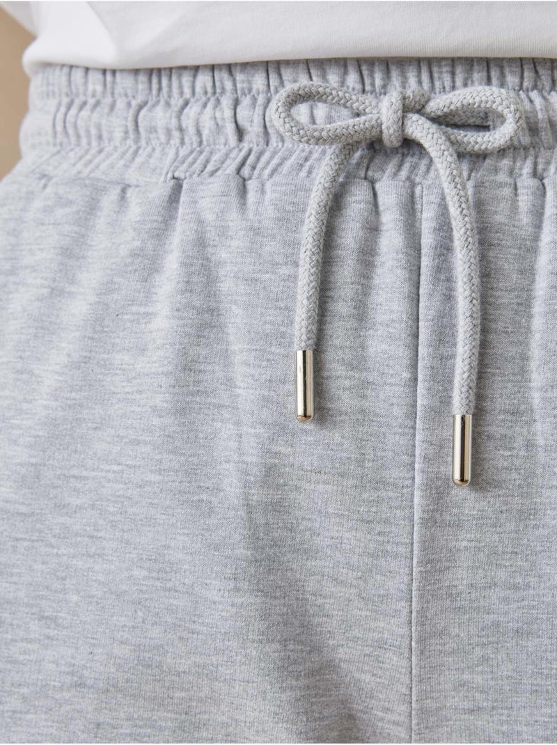 Pantalon de jogging molletonné - DAXON Gris chiné - Kiabi