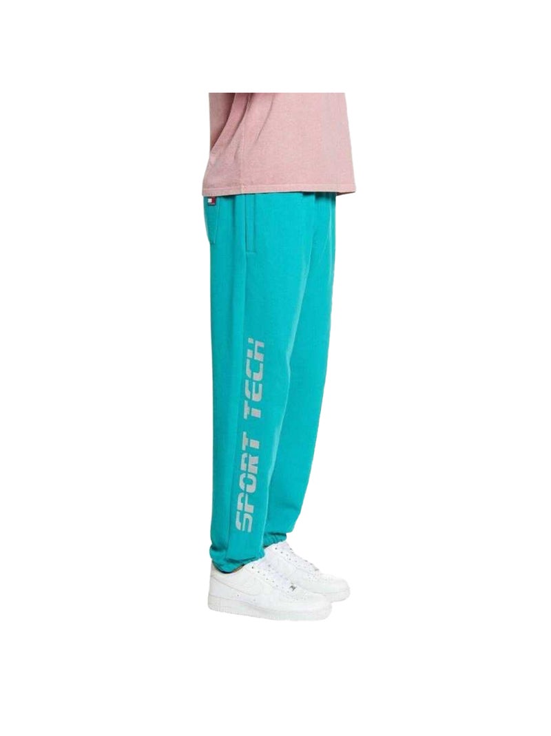 Pantalon de jogging motif/style logo - tommy hilfiger Bleu marine/Turquoise - Kiabi