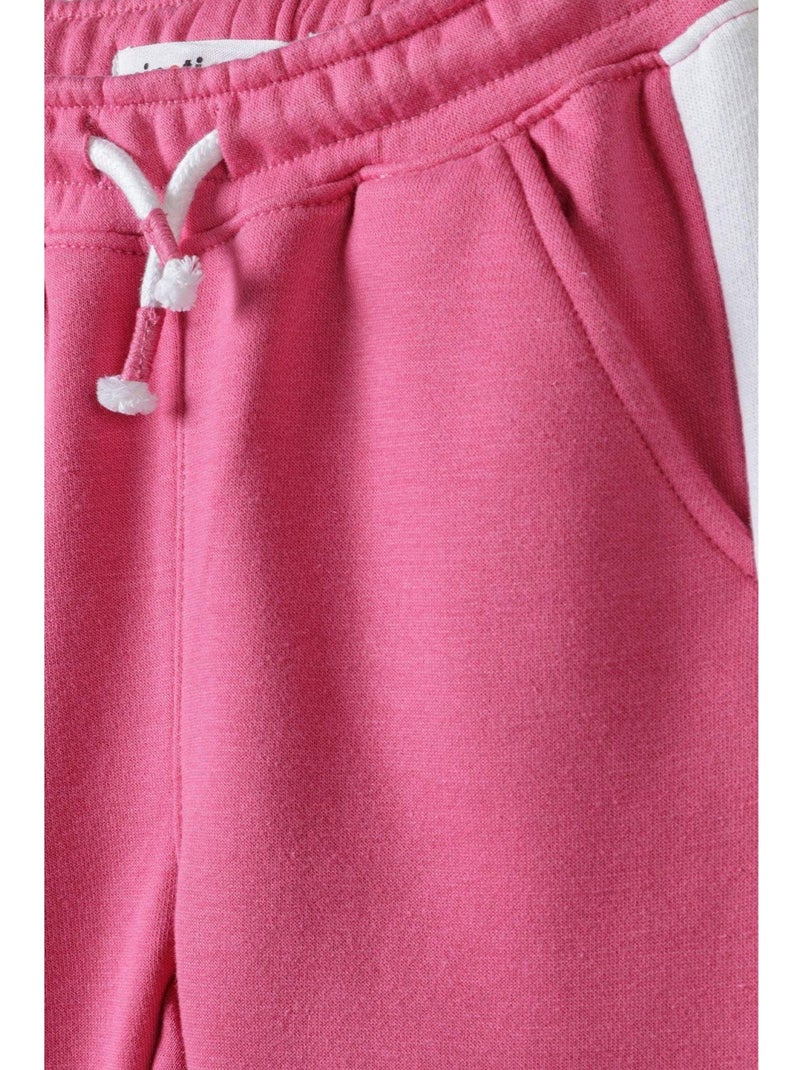 Pantalon de jogging motif/style rayures contrastées - minoti Rose foncé - Kiabi