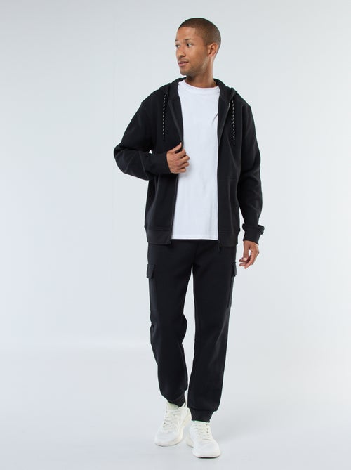 Pantalon de jogging multi-poches uni - Kiabi