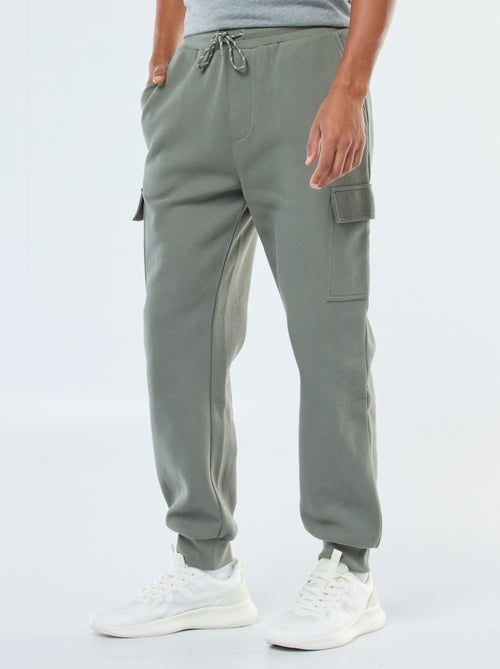 Pantalon de jogging multi-poches uni - Kiabi