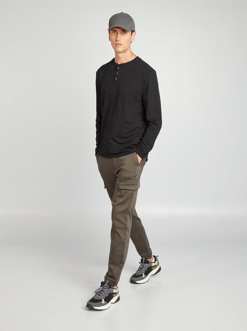 Pantalon de jogging multipoche Vert - Kiabi