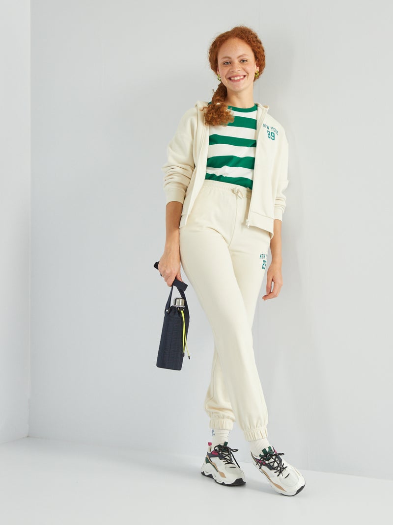 Pantalon de jogging 'New York' Beige - Kiabi