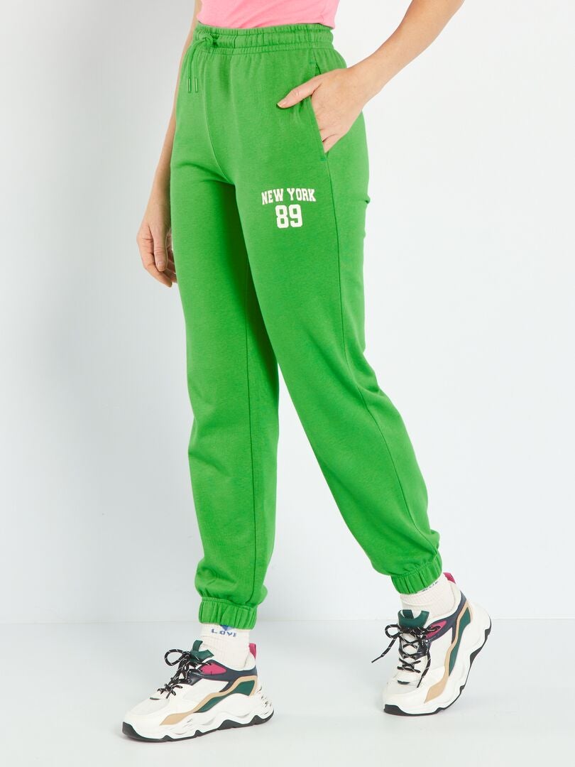 Pantalon de jogging 'New York' Vert - Kiabi