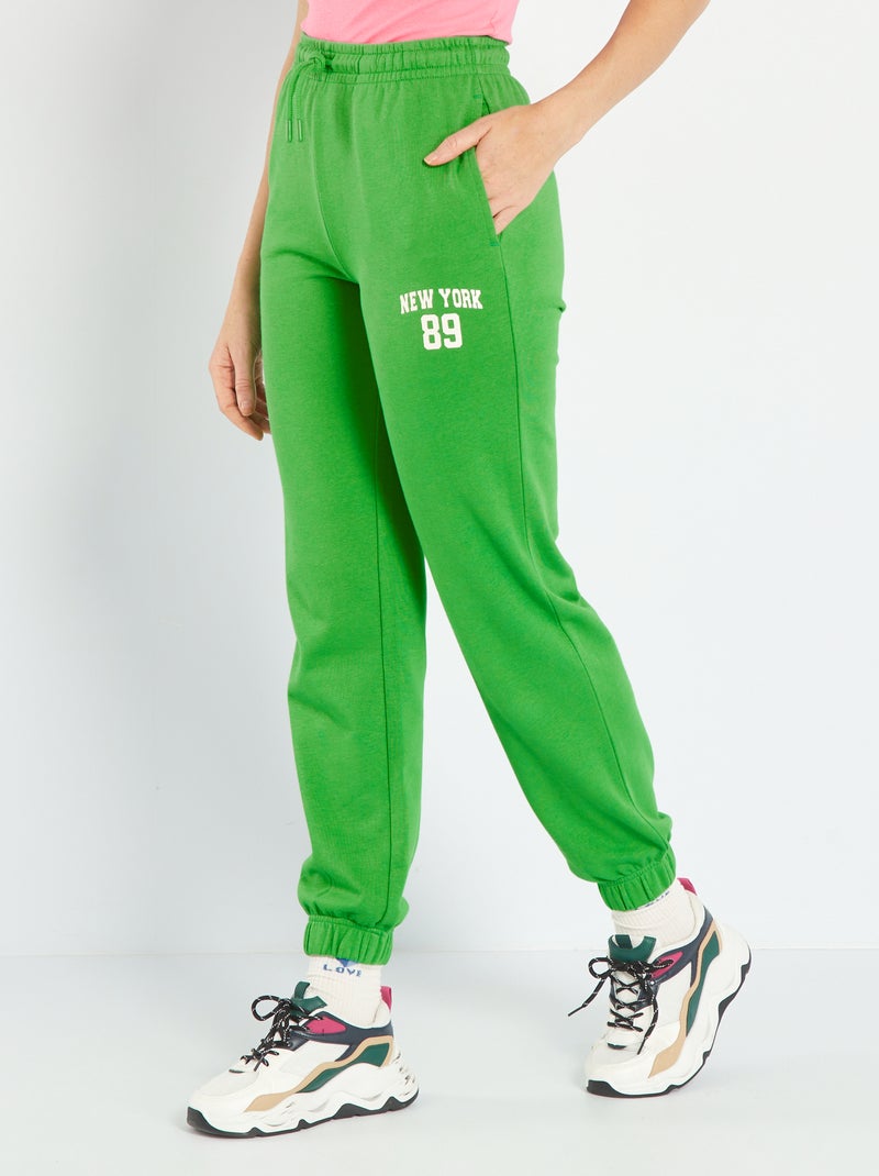 Pantalon de jogging 'New York' Vert - Kiabi
