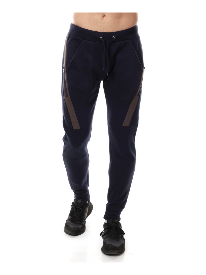 Pantalon de jogging poches fantaisies Bleu marine - Kiabi