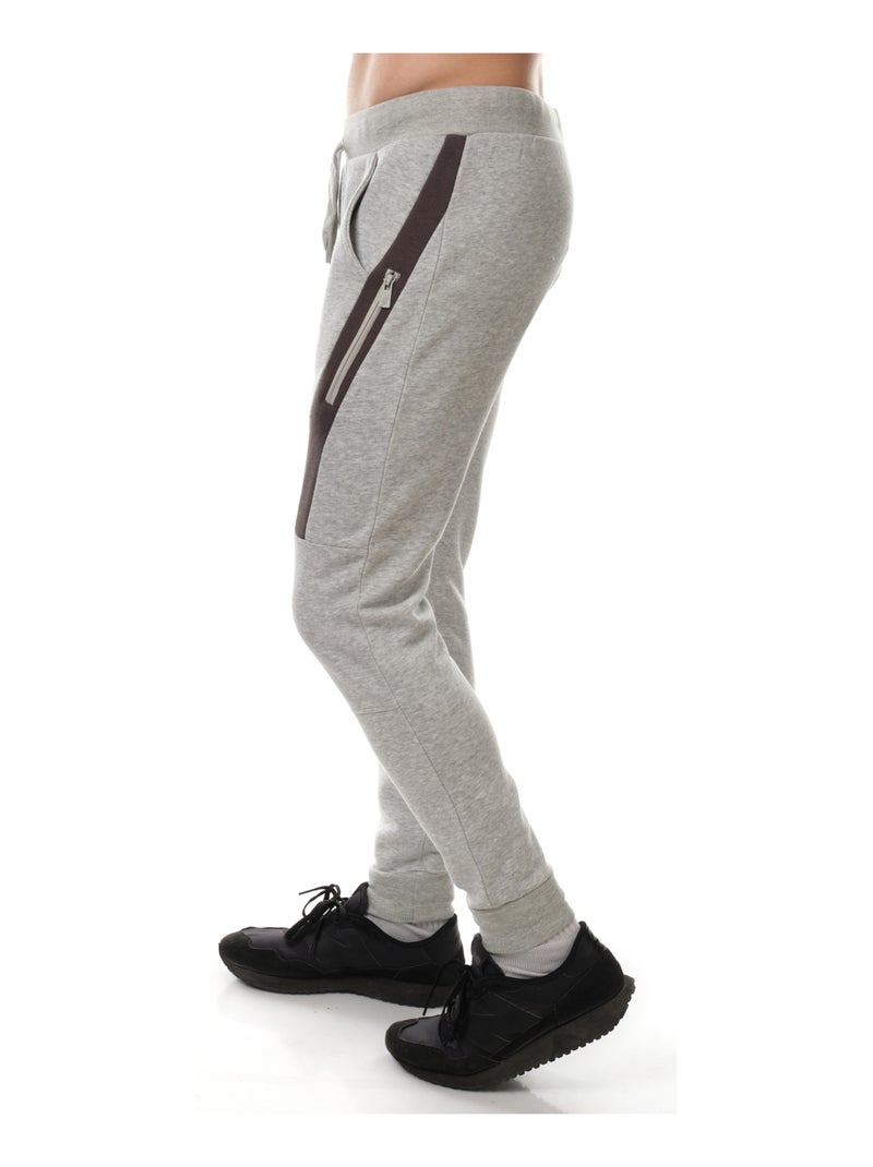 Pantalon de jogging poches fantaisies Gris - Kiabi