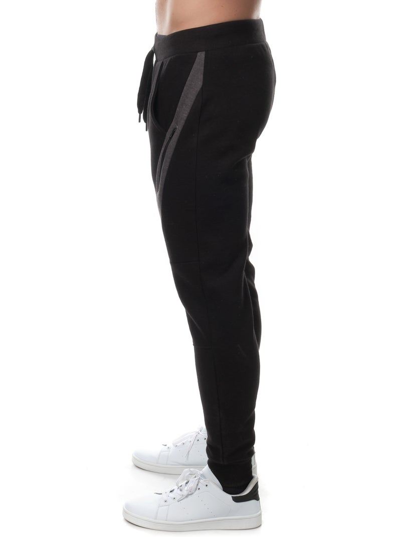 Pantalon de jogging poches fantaisies Noir - Kiabi