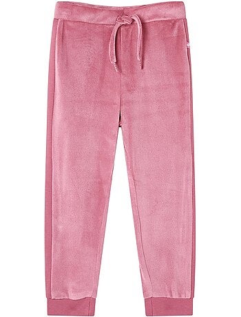 Pantalon de jogging polyester élasthanne à cordon framboise - vidaxl