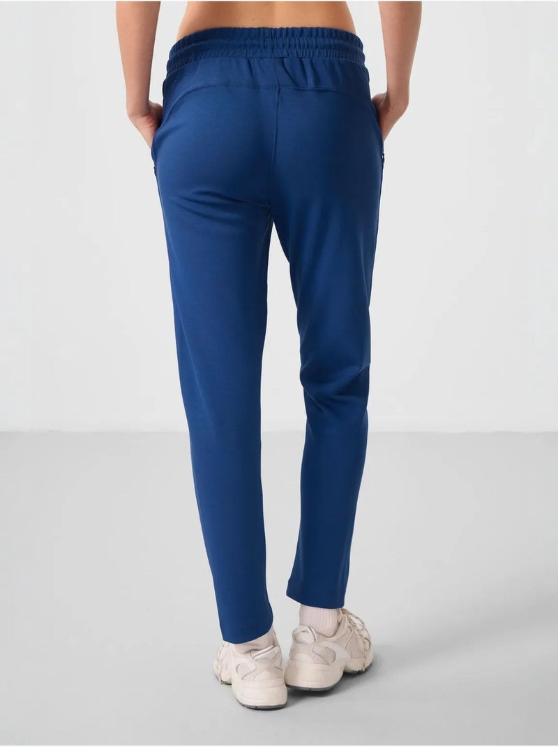 Pantalon de jogging pour femme avec fermeture éclair tommy Bleu lagon - Kiabi