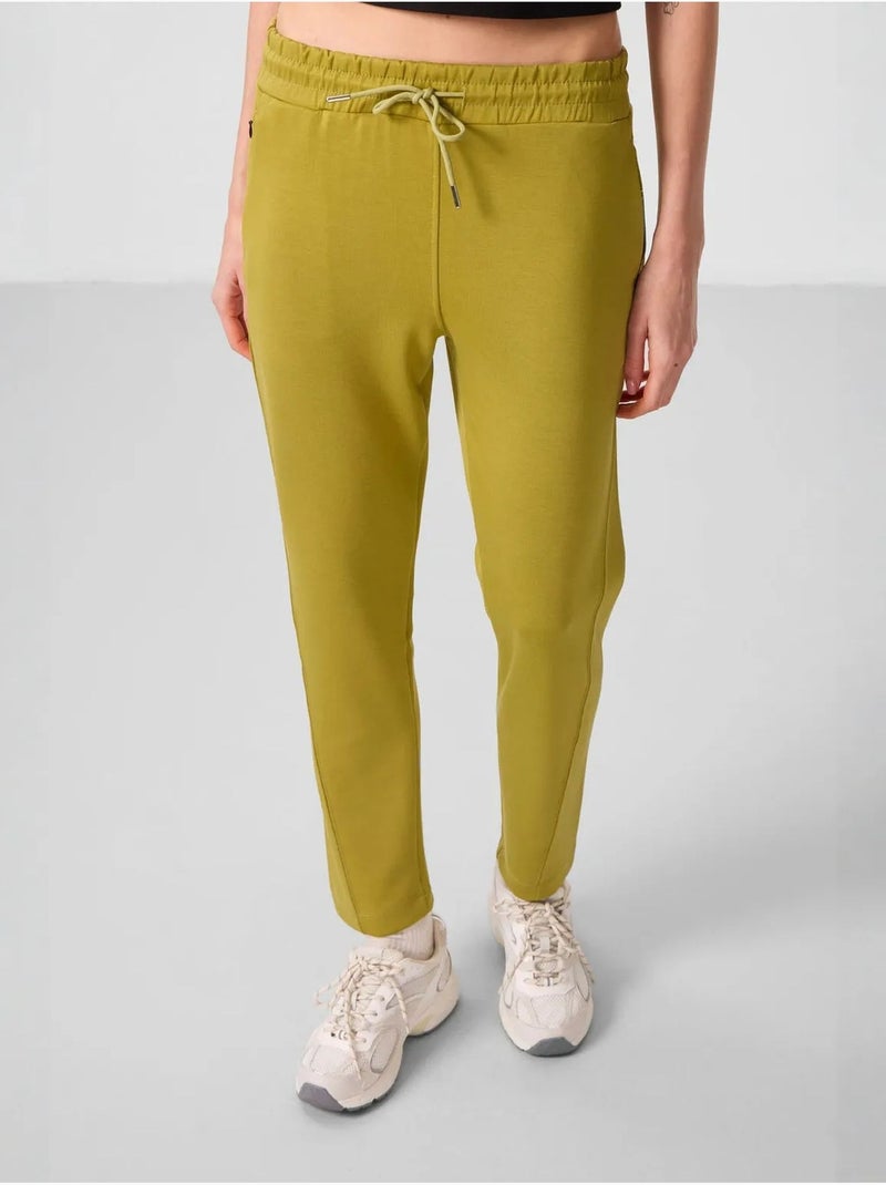 Pantalon de jogging pour femme avec fermeture éclair tommy Kaki - Kiabi