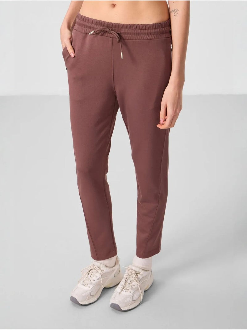 Pantalon de jogging pour femme avec fermeture éclair tommy Marron - Kiabi