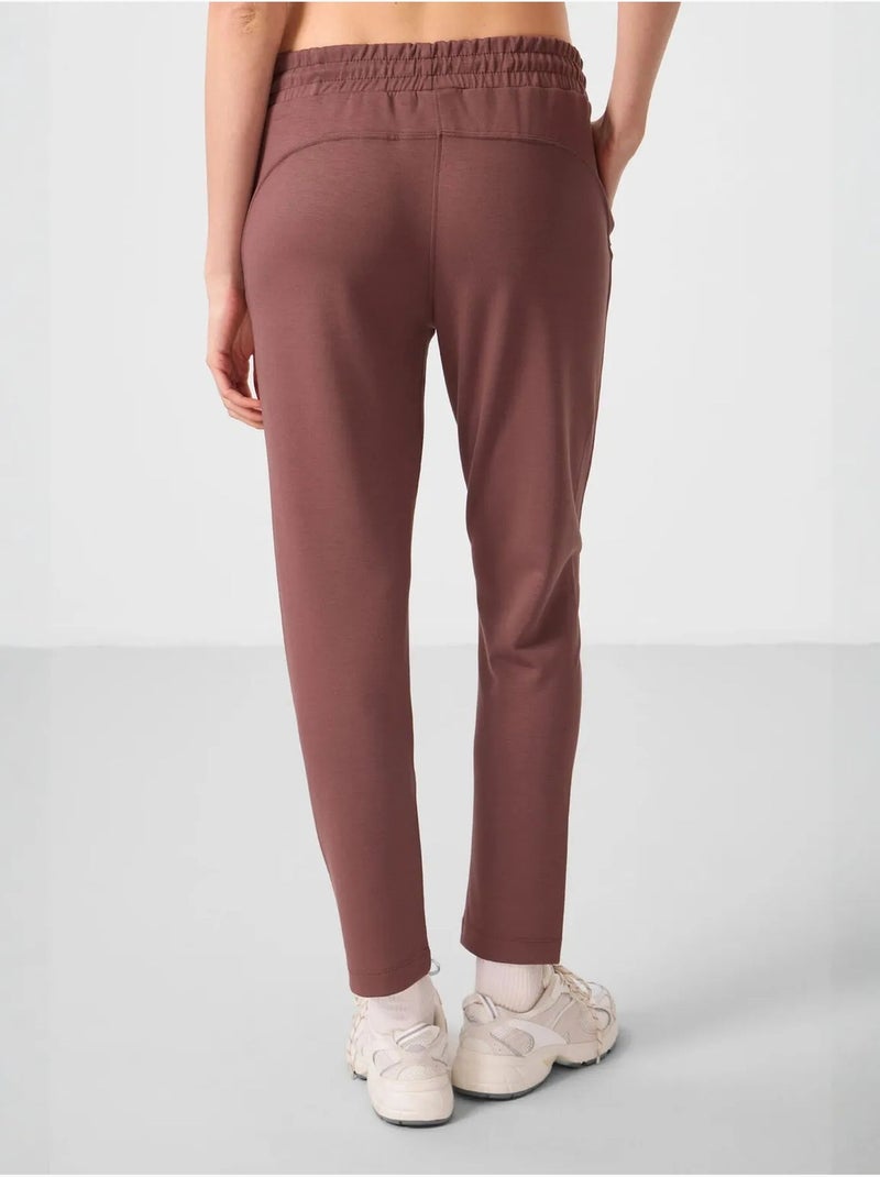 Pantalon de jogging pour femme avec fermeture éclair tommy Marron - Kiabi