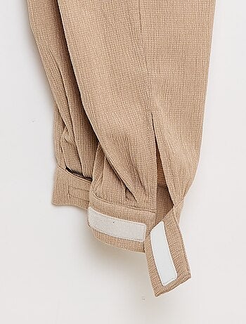 Pantalon de jogging pour femme en maille légère à taille élastiquée