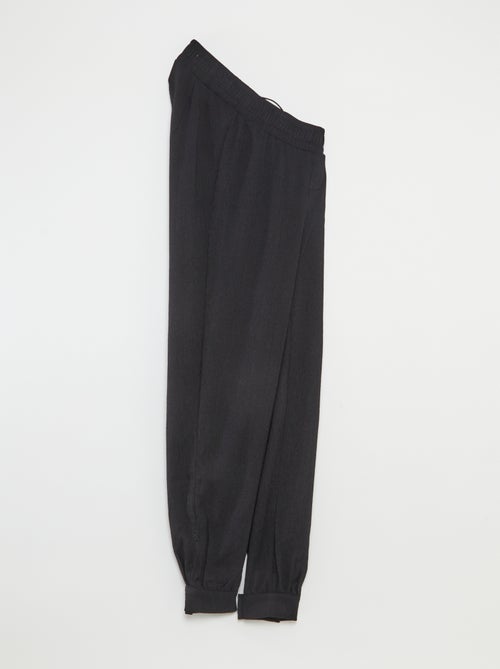 Pantalon de jogging pour femme en maille légère à taille élastiquée - Kiabi