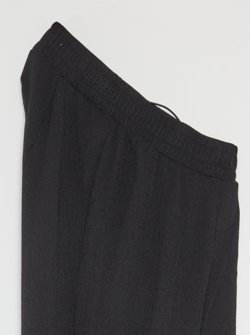 Pantalon de jogging pour femme en maille légère à taille élastiquée - Kiabi
