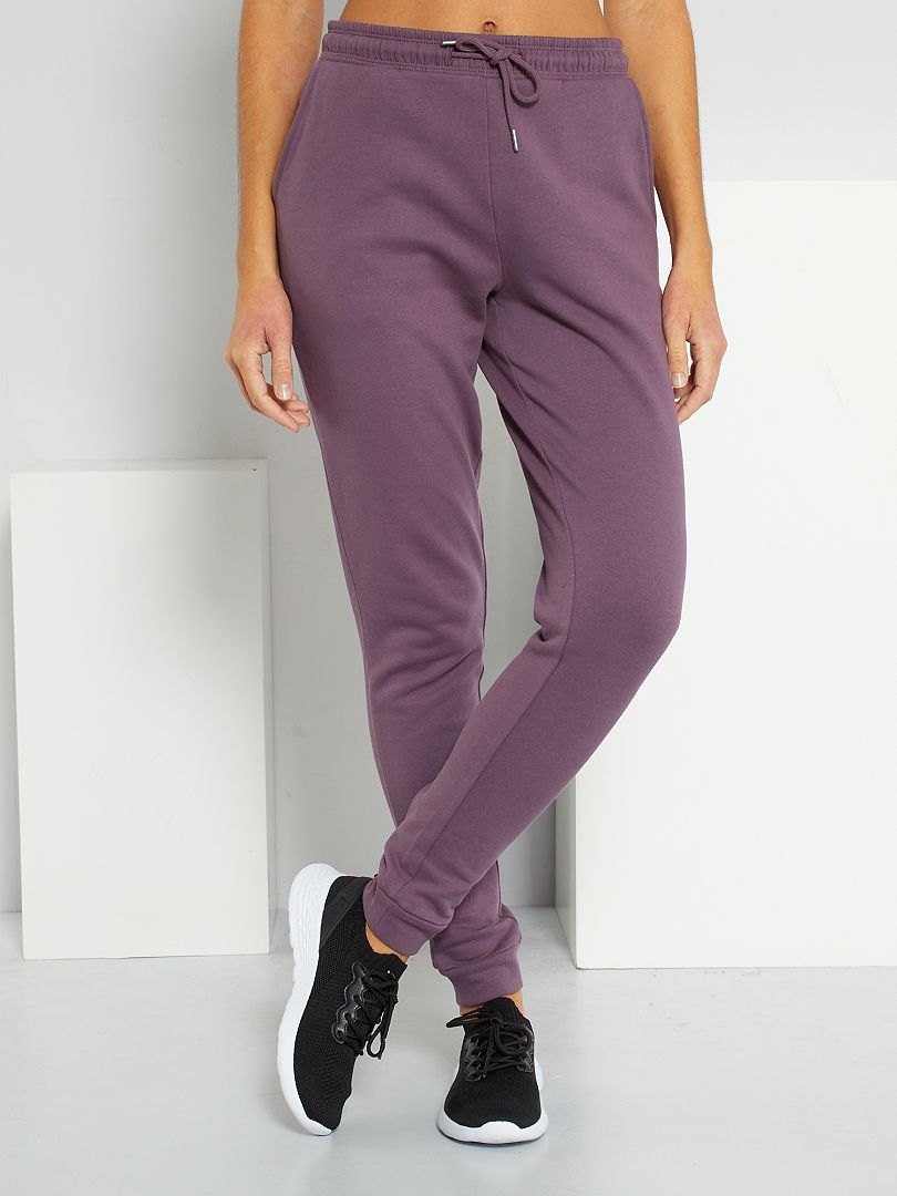 Pantalon jogging large prune femme