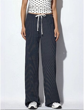 Pantalon de jogging rayé à jambe droite busem