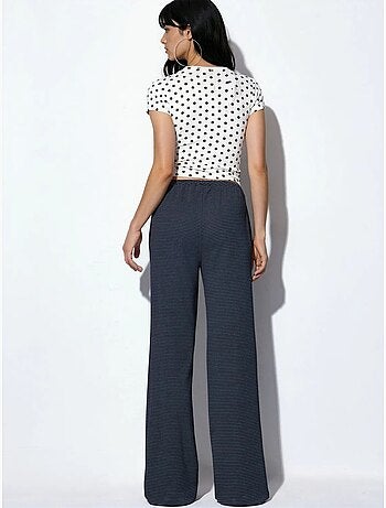 Pantalon de jogging rayé à jambe droite busem